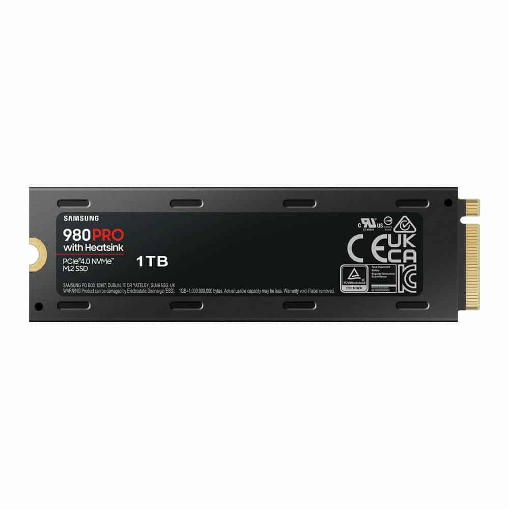 (image for) Samsung 980 PRO 1TB M.2 PCIe 4.0 Gen4 NVMe SSD with Heatsink PC/PS5